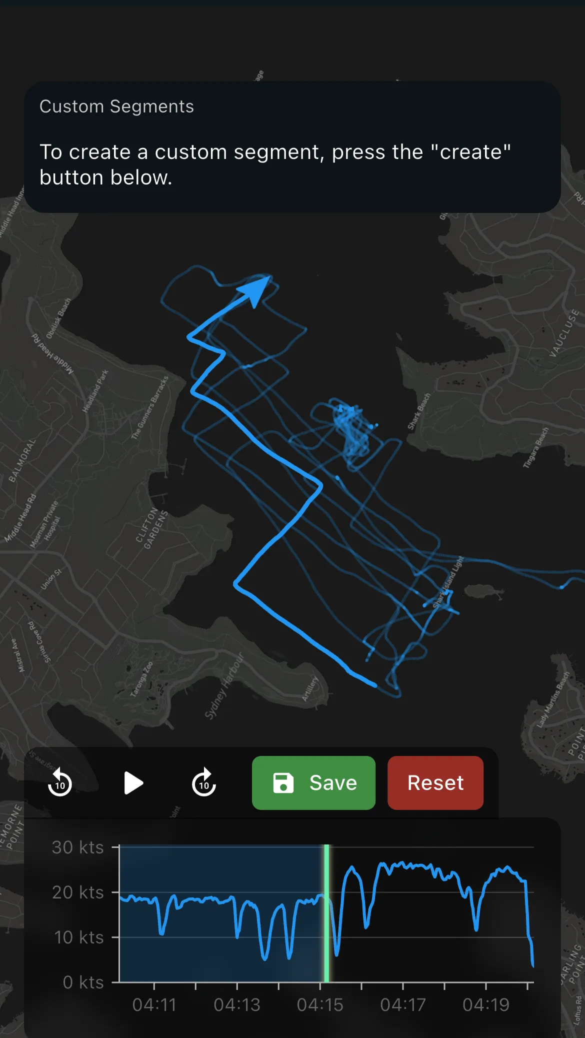 Create a custom segment with name and tags