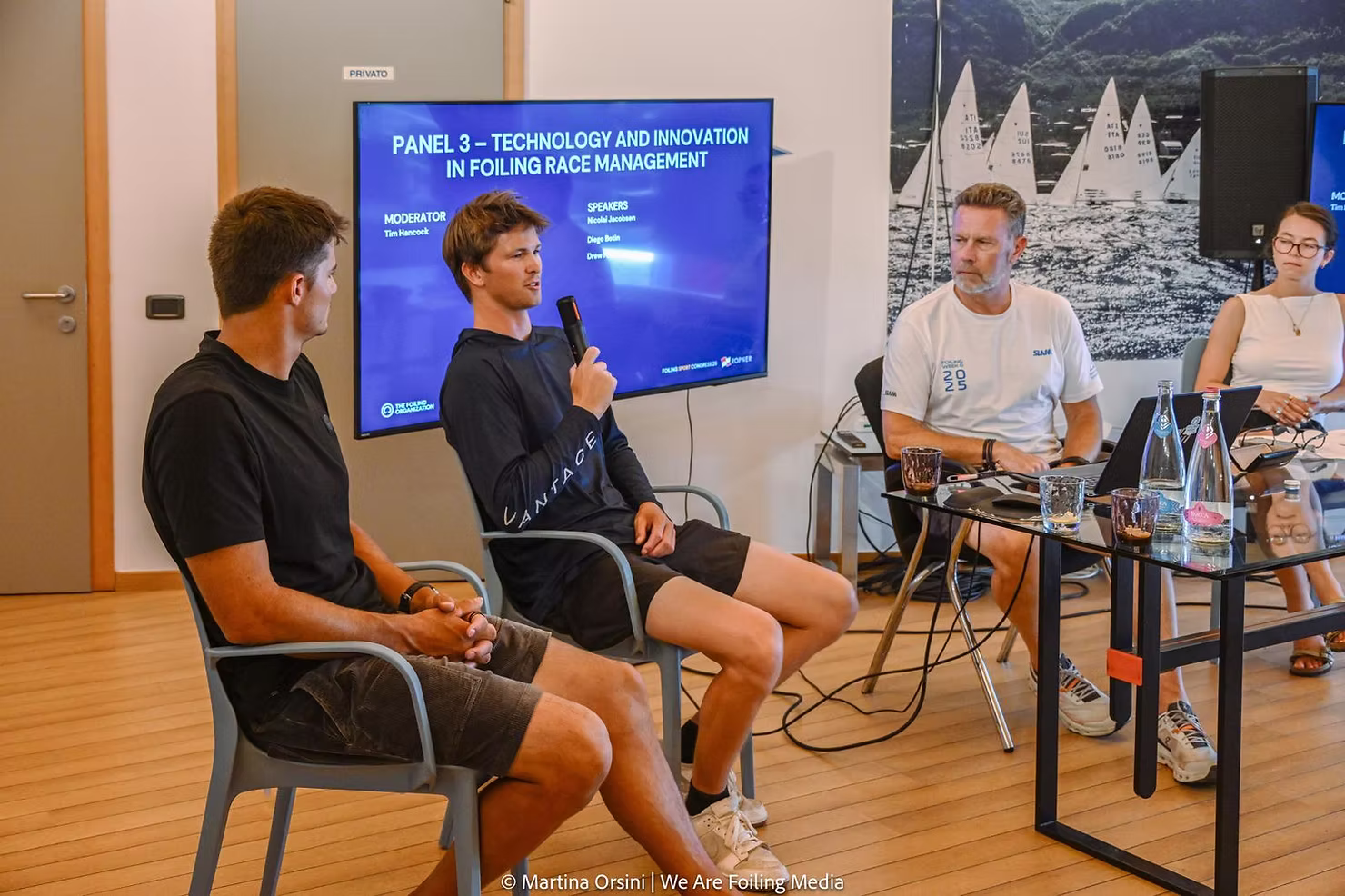 Technology and Innovation in Foiling Race Management panel at Foiling Week